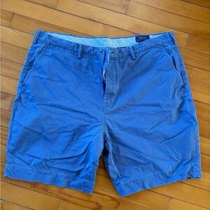 Polo by Ralph Lauren Men's Vibrant Blue Flat Front Shorts